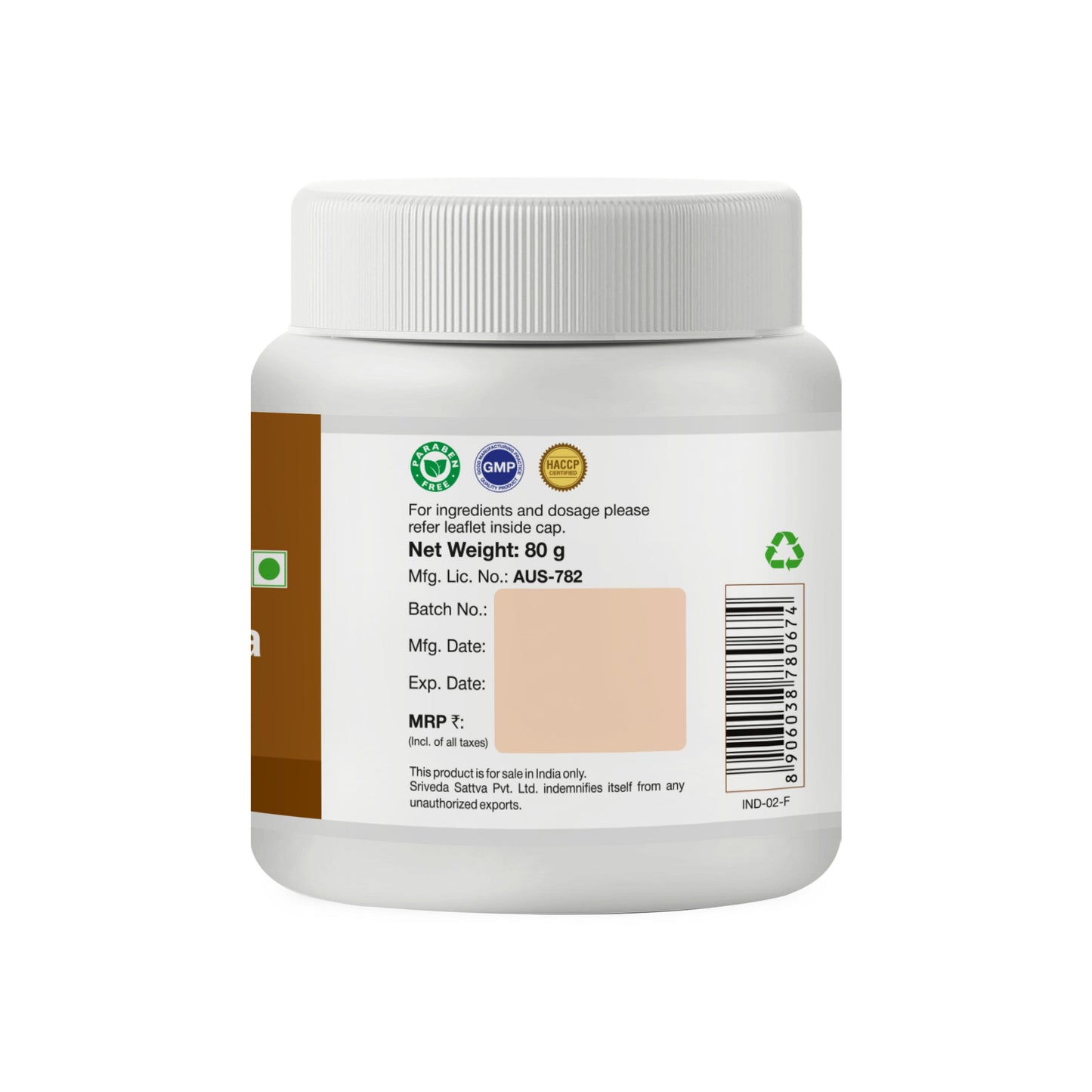 Hingvastaka Churna - Digestive & Gas Reliever, 80 g 80g