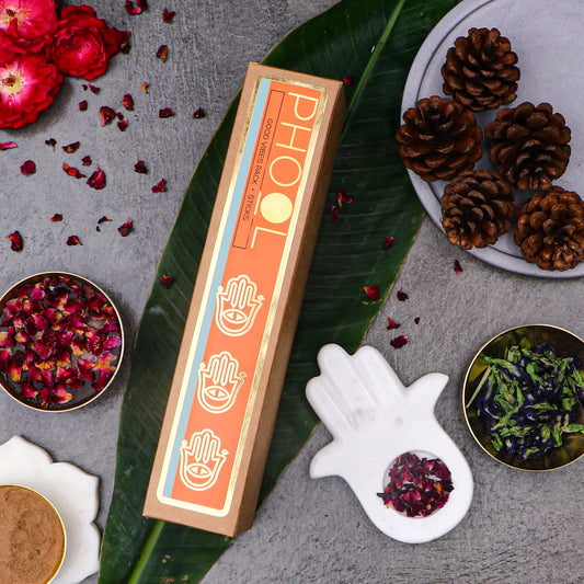【Phool】 Goodvibes Pack - Natural Incense Sticks (Indian Rose & White Cedar)|グッドバイブスパック ナチュラルインセンススティック(インディアンローズ&ホワイトシダー)