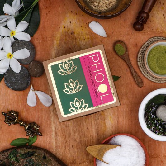 【Phool】 Meditation Pack - Natural Incense Cones (Nagchampa & Patchouli)|メディテーションパック ナチュラルインセンスコーン(ナグチャンパ&パチョリ)