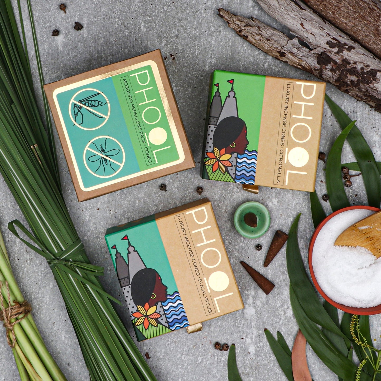Mosquito Repellent Pack - Natural Incense Cones (Citronella & Eucalyptus)
