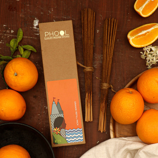 【Phool】 Natural Incense Sticks Refill pack - Orange|ナチュラルインセンススティック リフィルパック オレンジ