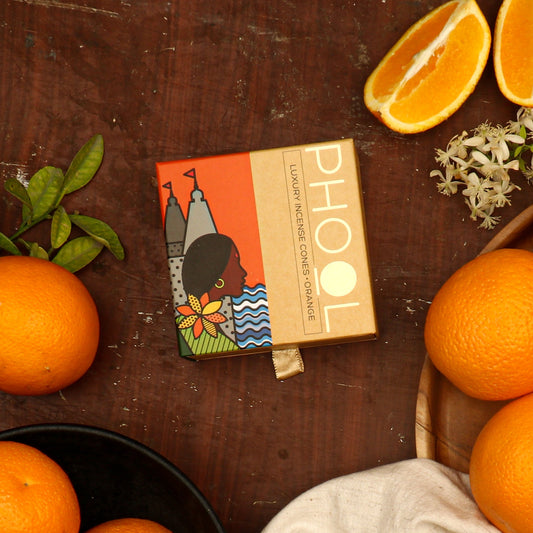 Natural Incense Cones - Orange