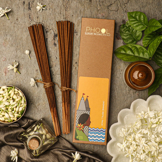 【Phool】 Natural Incense Sticks Refill pack - Jasmine|ナチュラルインセンススティック リフィルパック ジャスミン