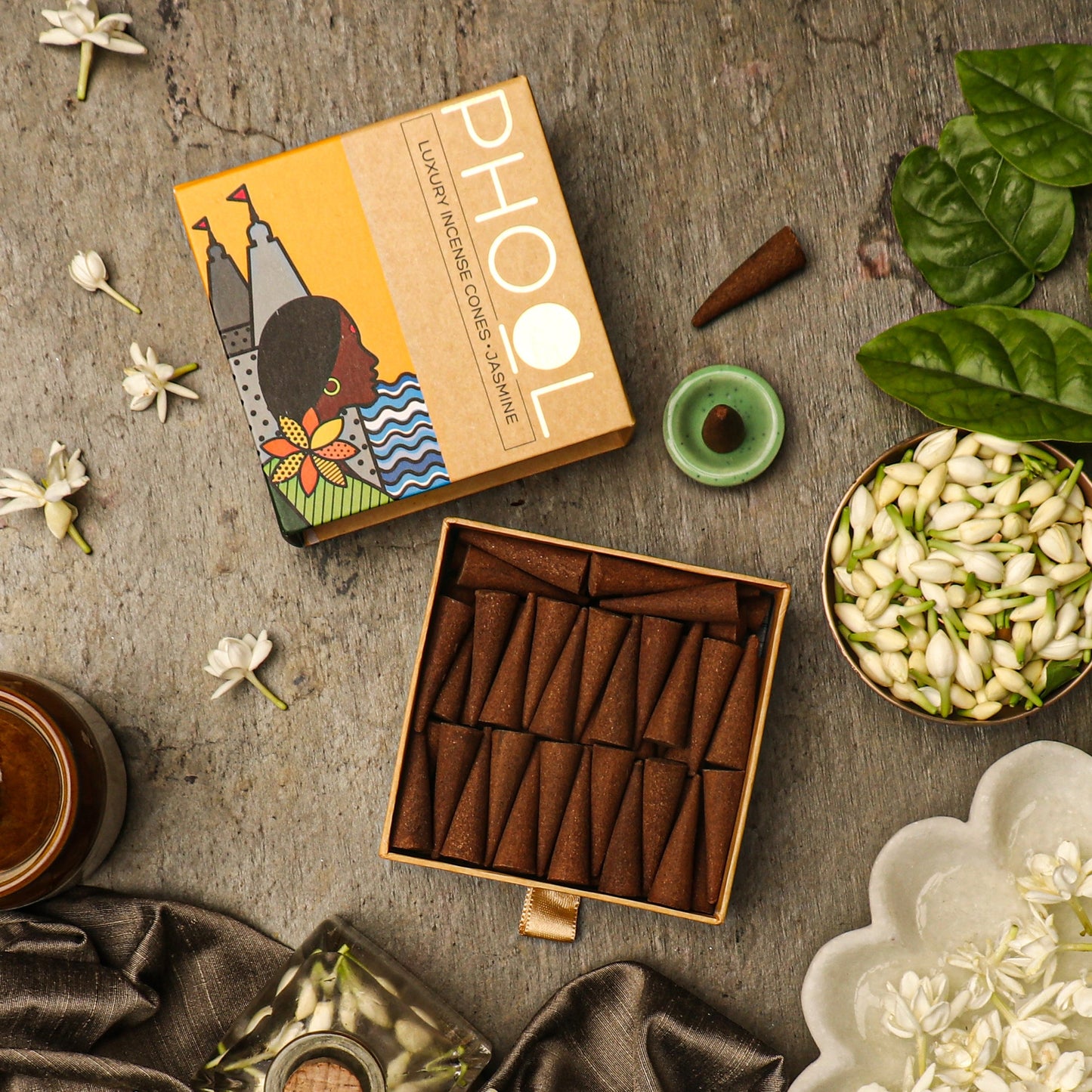 Natural Incense Cones - Jasmine