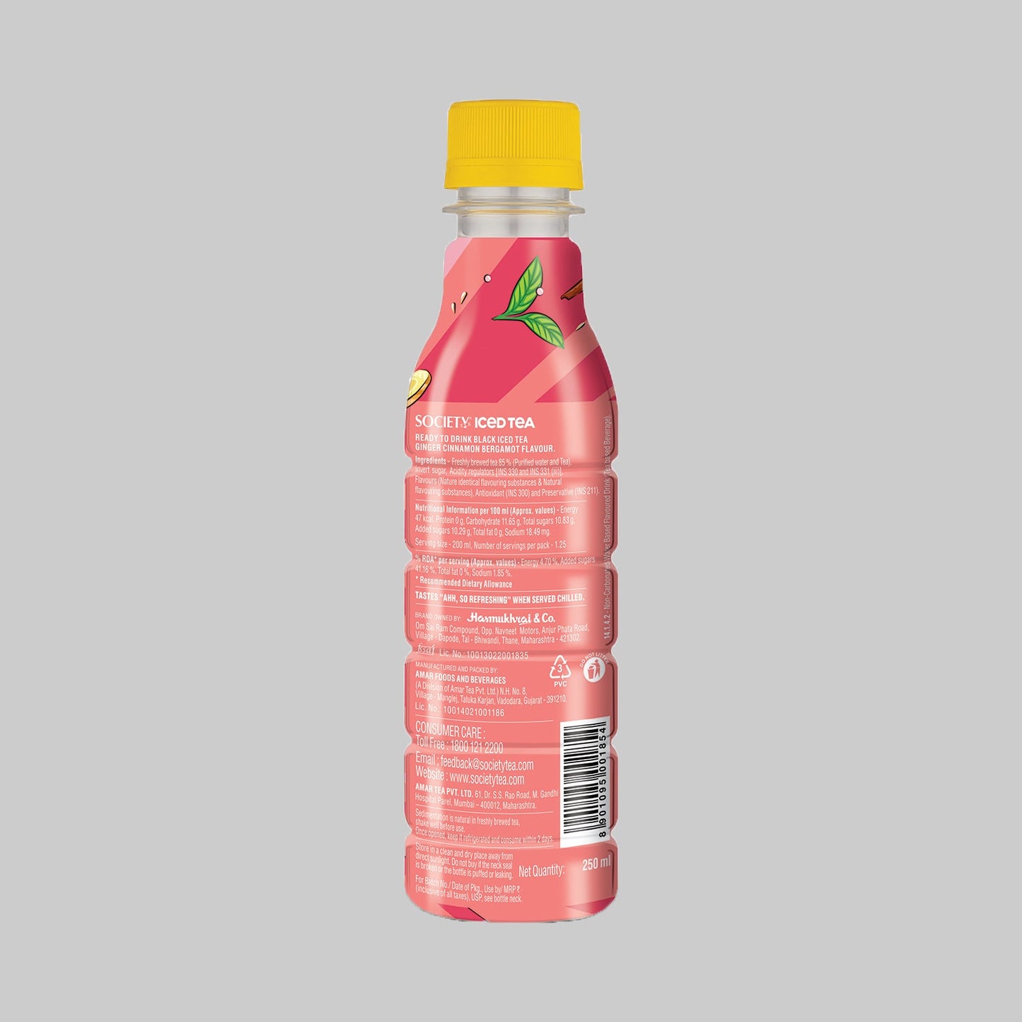 Society Iced Tea Bottle Ginger 250 ml 250ml
