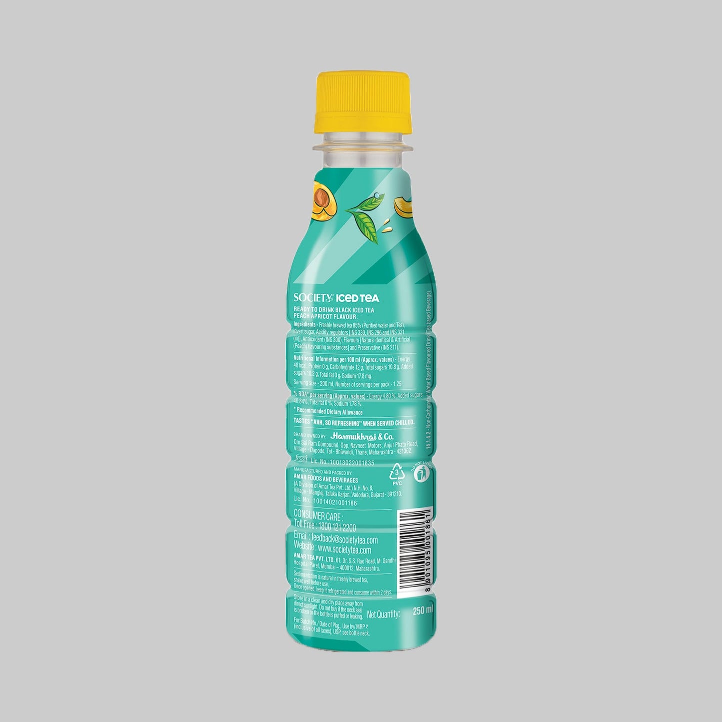 Society Iced Tea Bottle Peach 250 ml 250ml