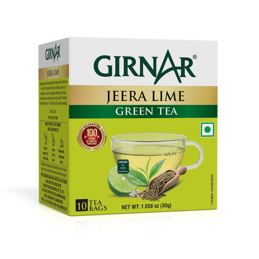 Green Tea Bags - Jeera Lime 25 Tea Bags