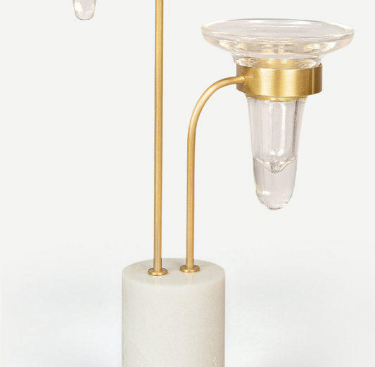 LUMIERE PETITE CANDLE HOLDERS 長さ: 28、幅: 11、高さ: 59.5