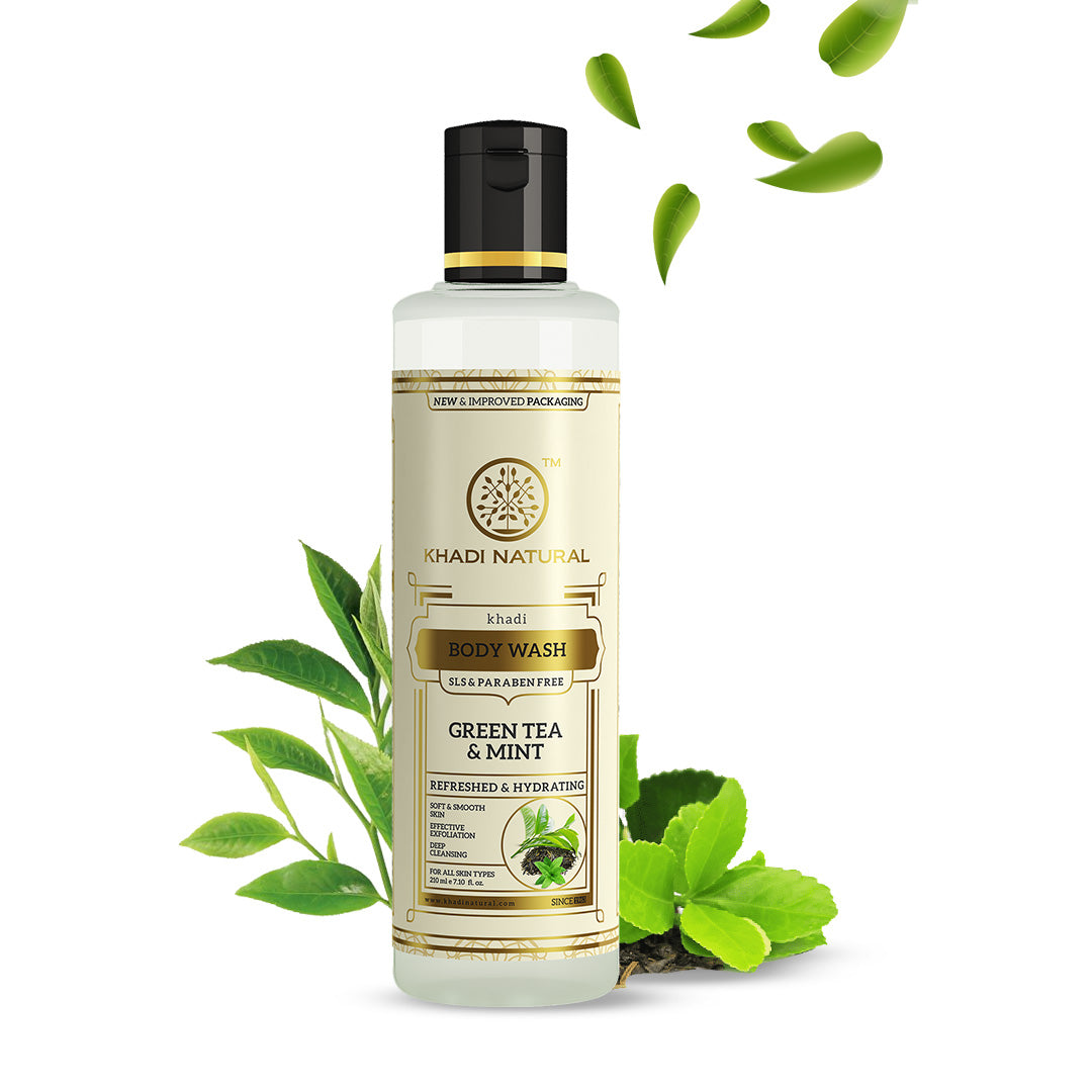 Green Tea & Mint Body Wash SLS & Paraben Free 210ml