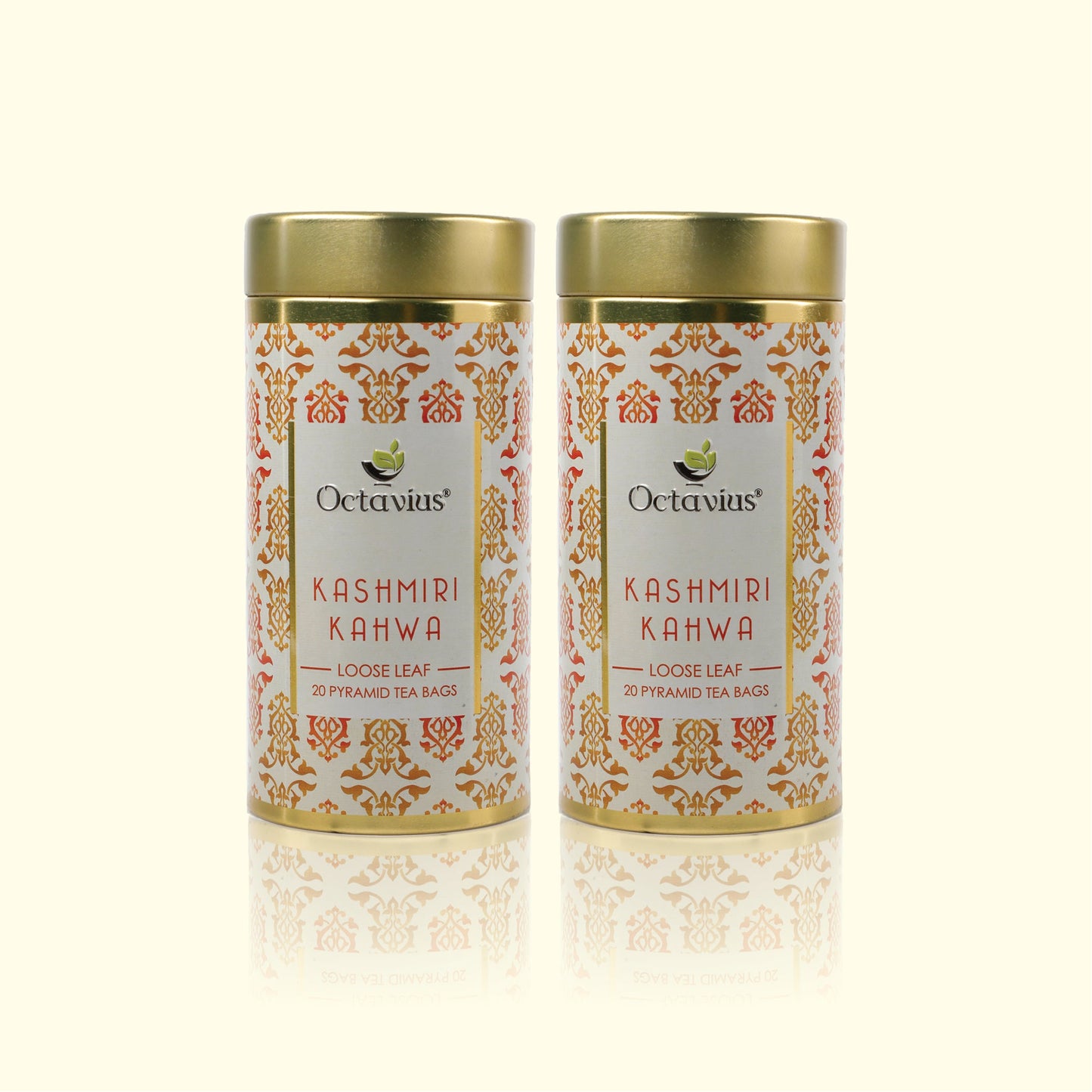 Kashmiri Kahwa Green Tea (20 Pyramid Tea Bags Each ) - Pack of 2 Pack of 2