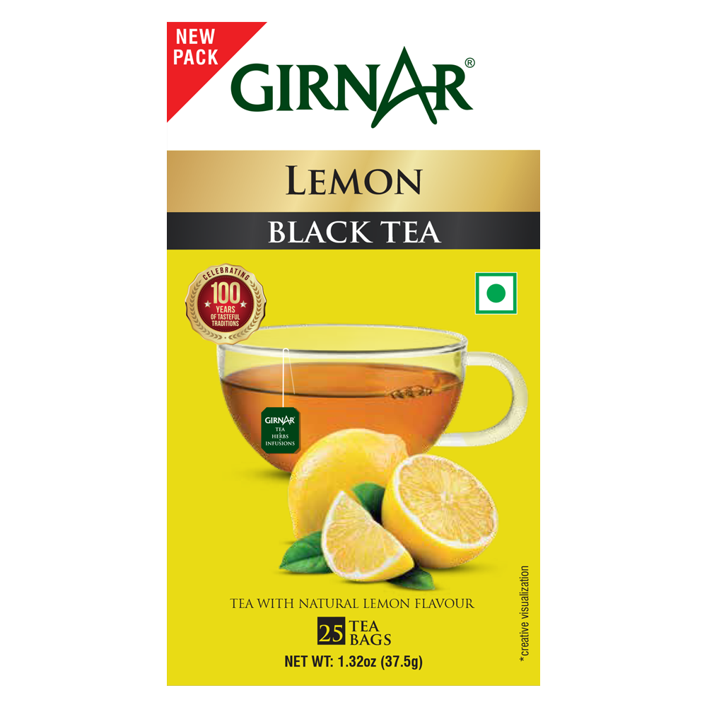 Black Tea Bags - Lemon 25 Tea Bags