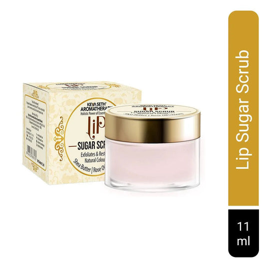 Lip Sugar Scrub with Shea Butter, Rose oil & Honey Gentle Exfoliation Hydration for Dark & Chapped Lips & Restore Natural colour for Men & Women 11ml 11ml