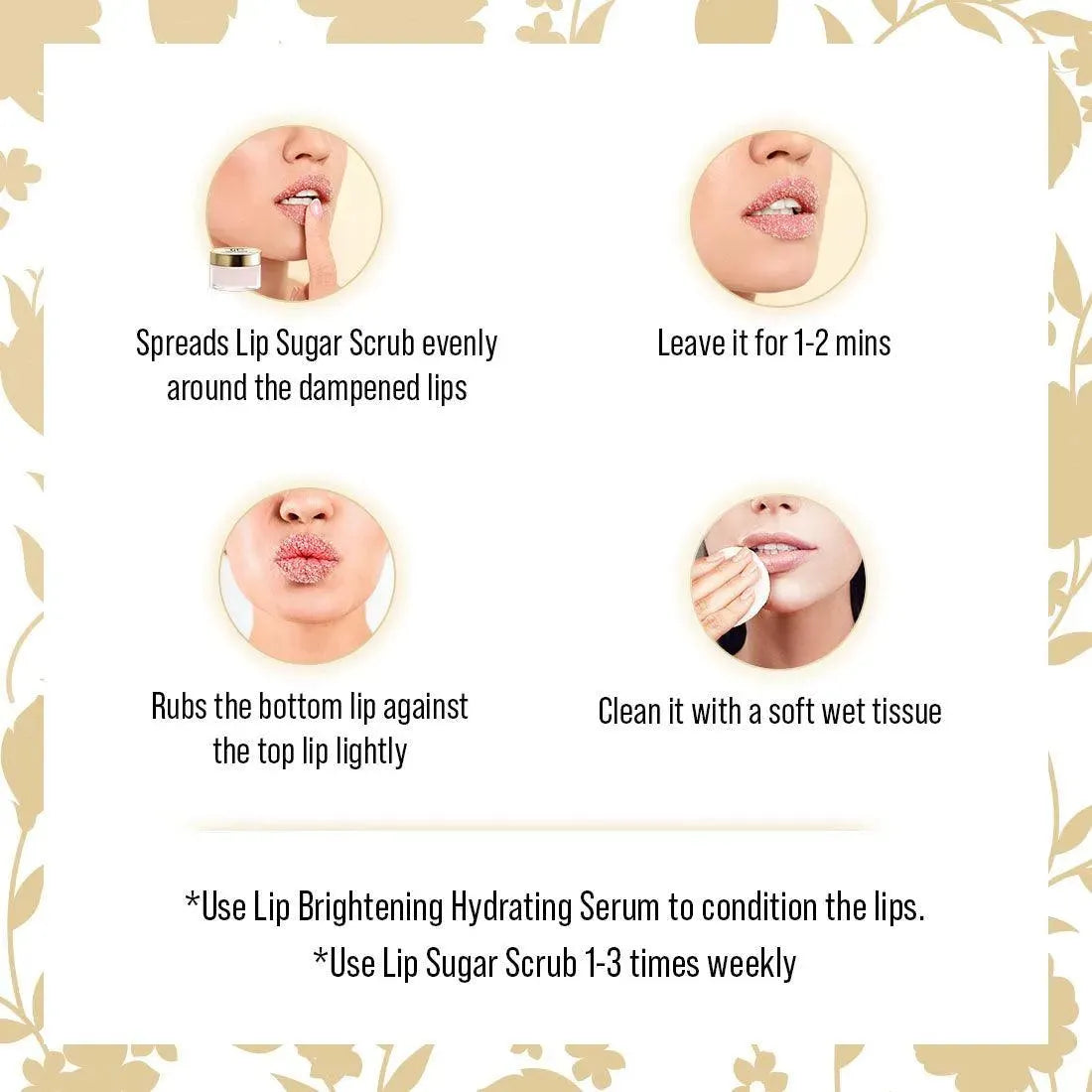 Lip Sugar Scrub with Shea Butter, Rose oil & Honey Gentle Exfoliation Hydration for Dark & Chapped Lips & Restore Natural colour for Men & Women 11ml 11ml