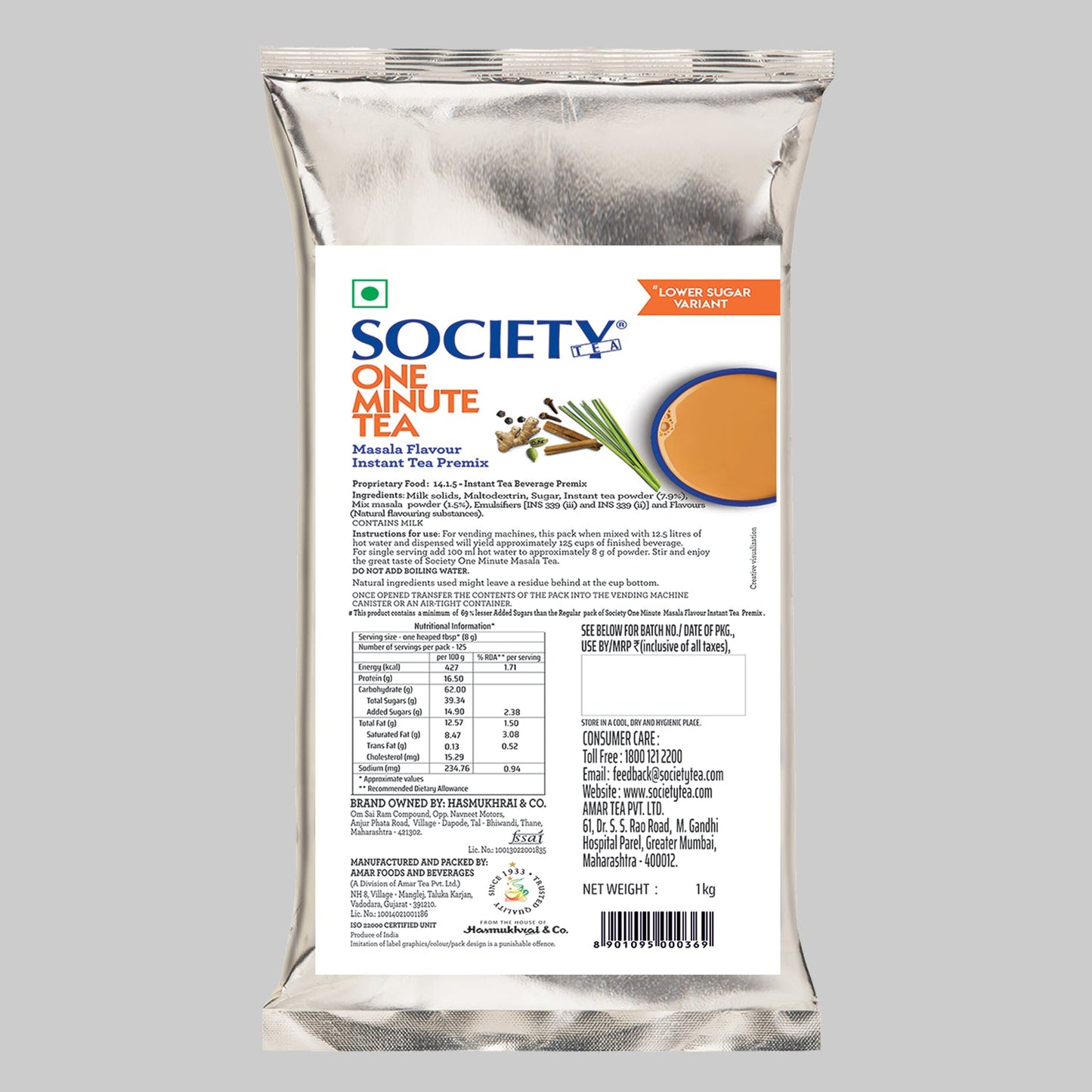 Society Lower Sugar OMT Masala Premix Pouch 1 kg