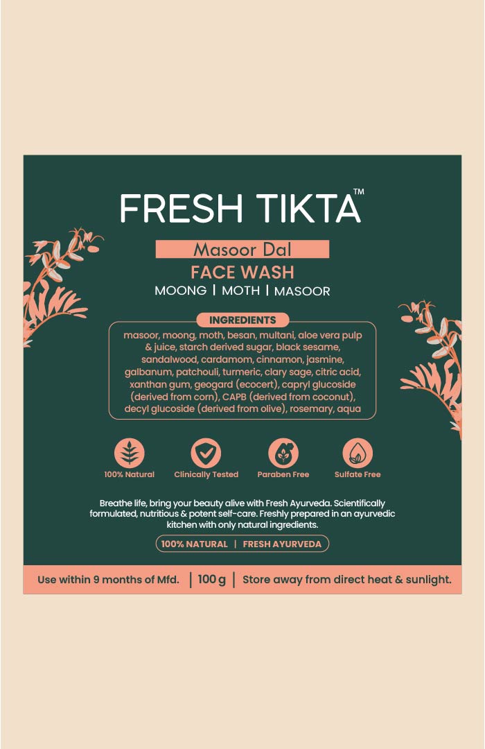 Masoor Dal Tikta Face Wash 100g
