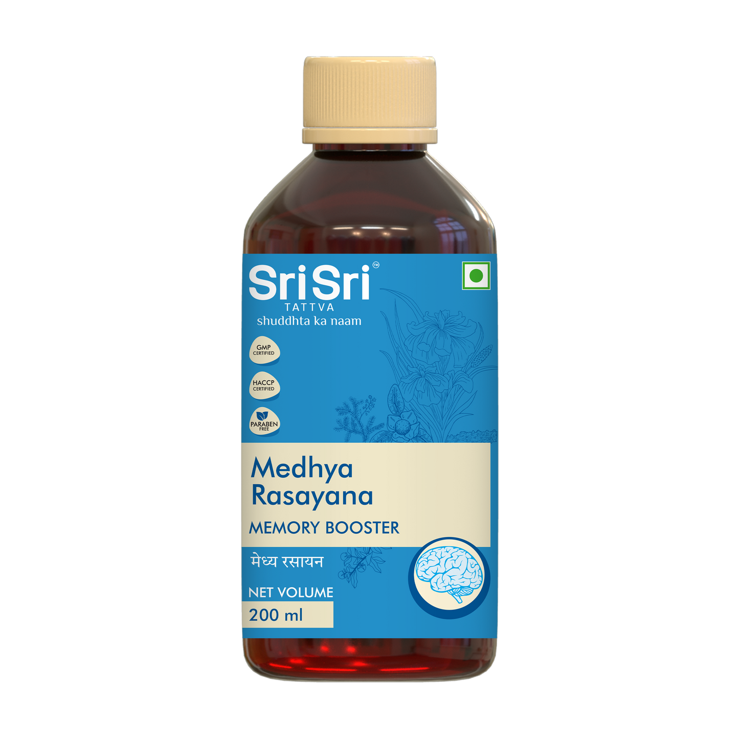 【Sri Sri Tattva】 Medhya Rasayana Syrup| メーディヤ・ラサーヤナ シロップ| 200ml