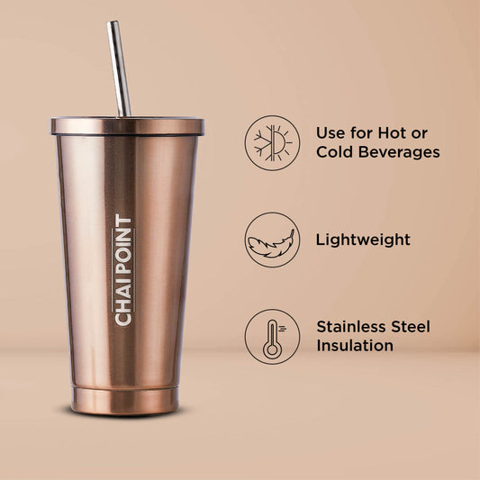 Metallic Sipper Tumbler (450ml) 450ml