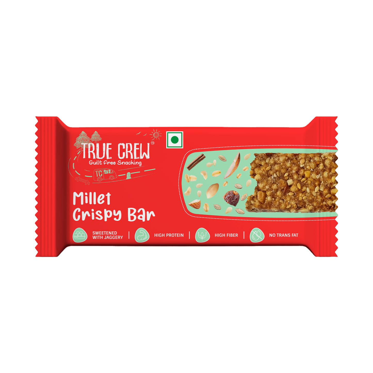 【Sri Sri Tattva】 Millet Crispy Bar| ミレット クリスピーバー| 25g