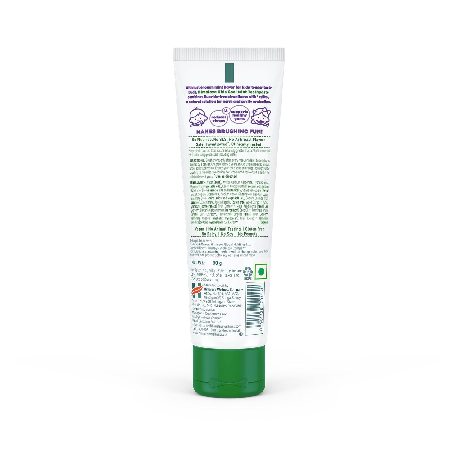 Himalaya Kids Cool Mint Toothpaste 80g