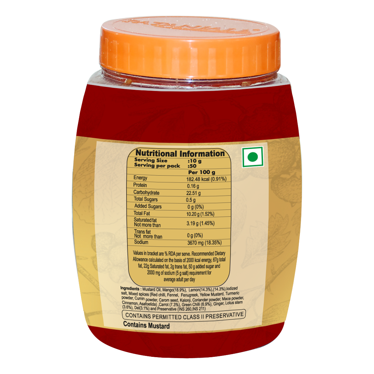 Patanjali Mixed Pickle (1 kg)