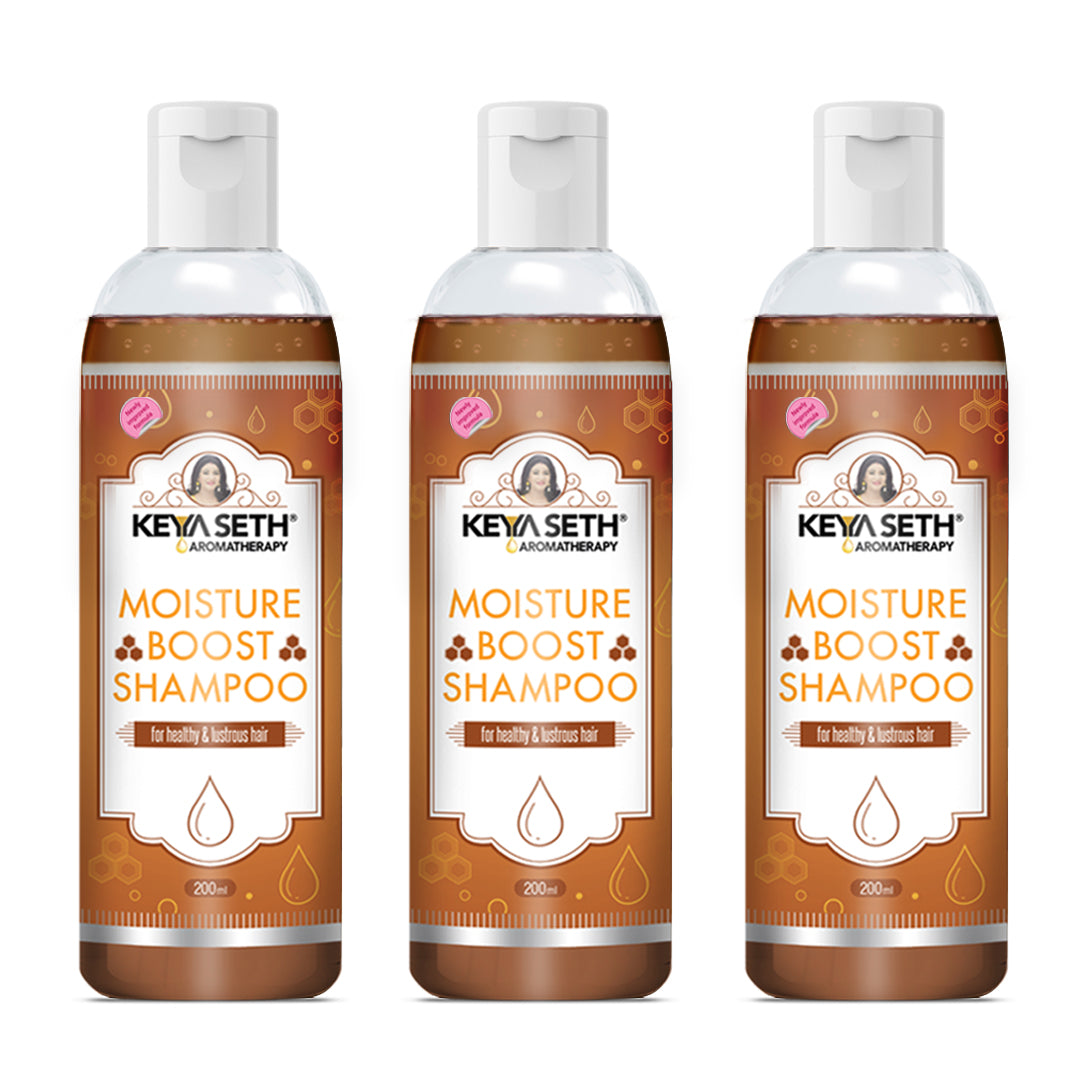 Moisture Boost Shampoo for Dry Dull Frizzy Hair- Makes Hair Shine, Soft, Smooth & Silky with Honey, Milk Protein, Pro -Vitamin B5 for Men & Women 200ml