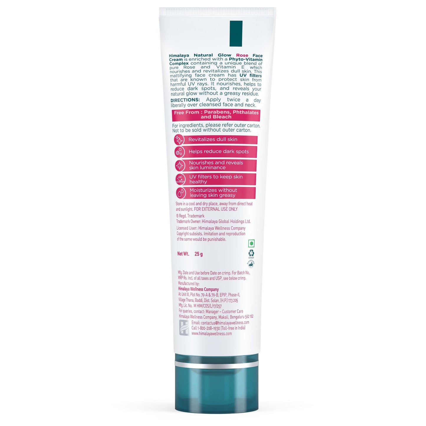 Natural Glow Rose Face Cream 50g