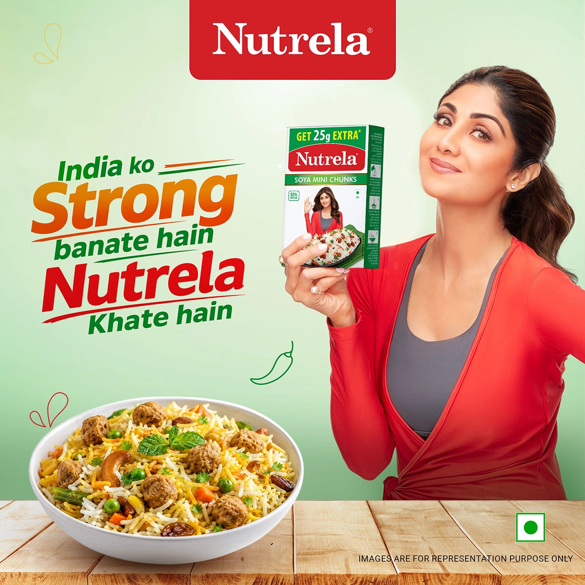 【Patanjali】 Nutrela Soya Bari (Mini Chunks)|ニュートレラ ソヤ バリ(大豆ミート ミニチャンク)|200g