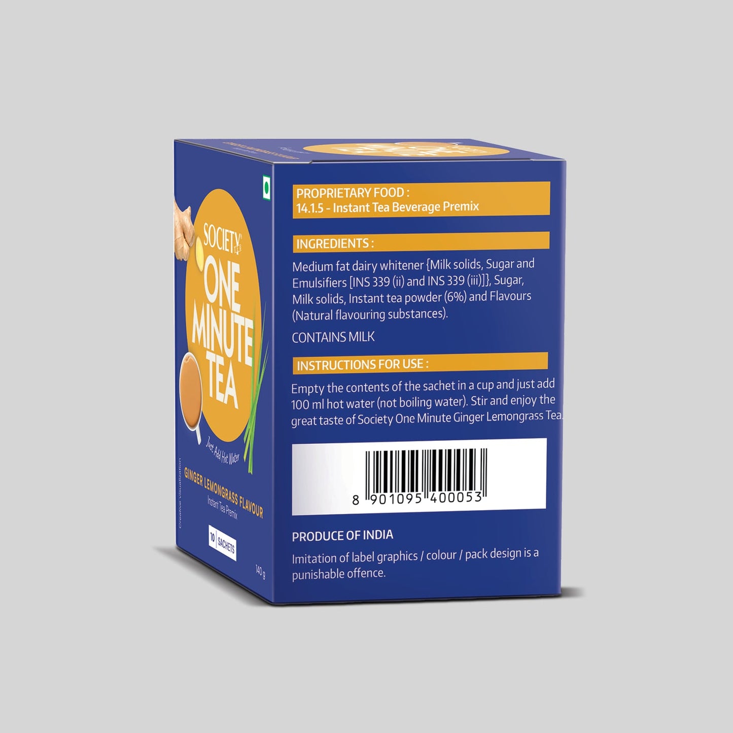 OMT Ginger Lemongrass Premix - Pack of 3 140 g x 3