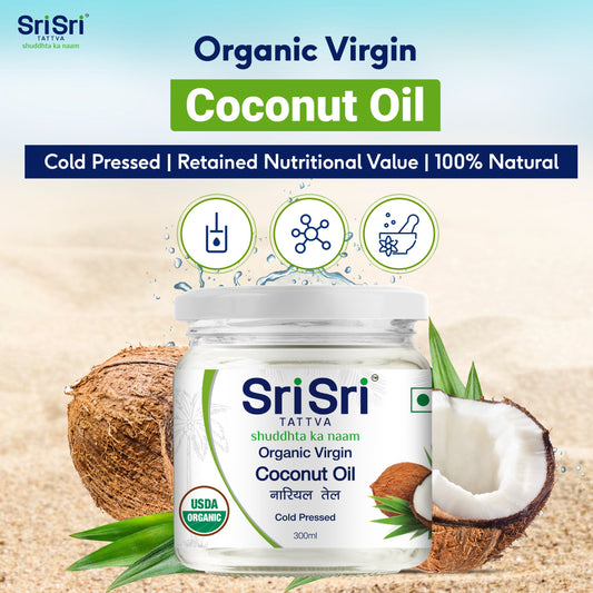 Organic Virgin Coconut Oil - Cold Pressed | Unrefined | 300 ml 300ml