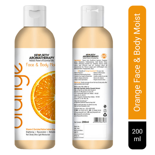 Orange Face & Body Moist,Vitamin C Enriched,Brightening, Rejuvenating, Refreshing 200ml