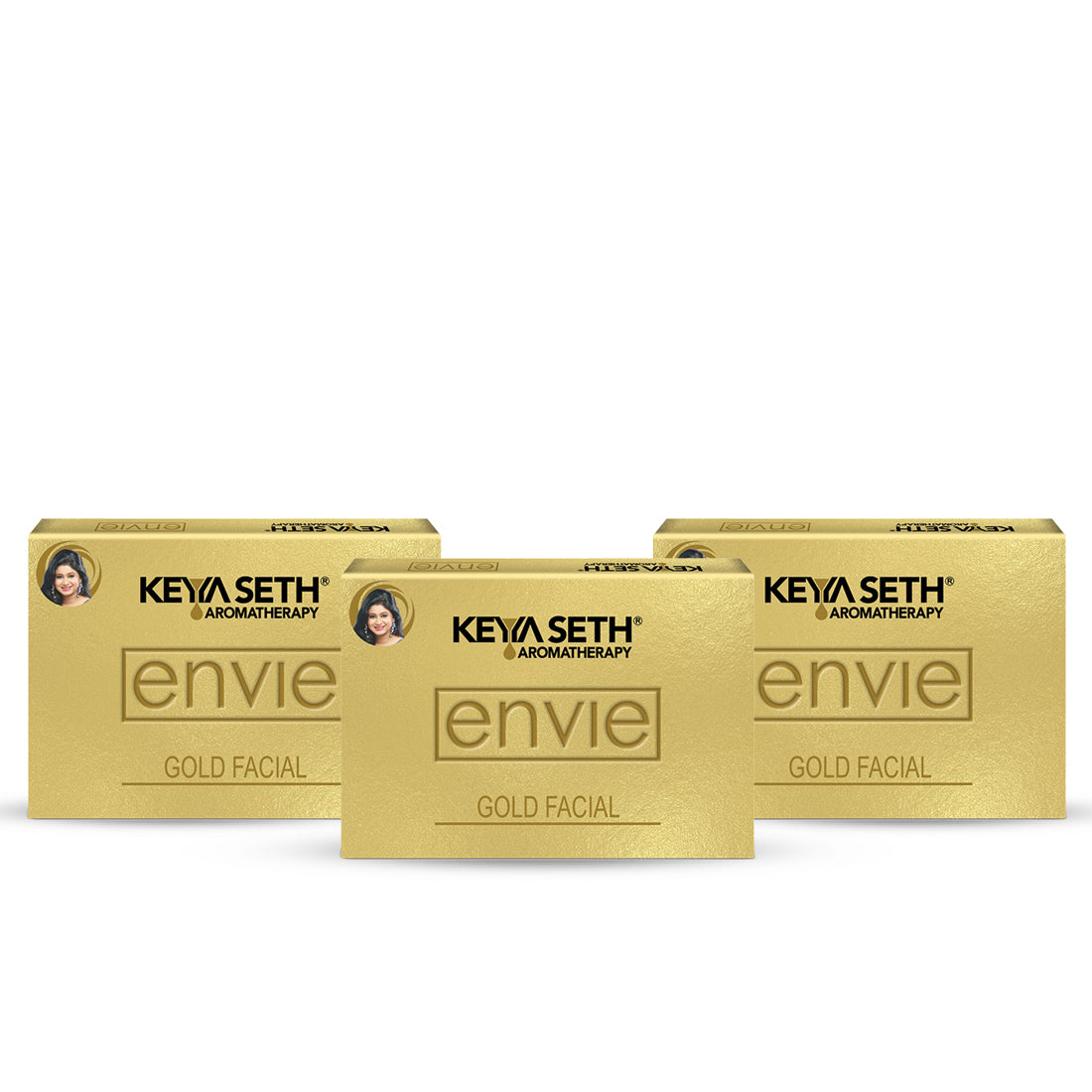 Envie Gold Facial Kit- White & Bright, Instant Radiance Shine & Youthful Glow for Women All Skin Types 23g