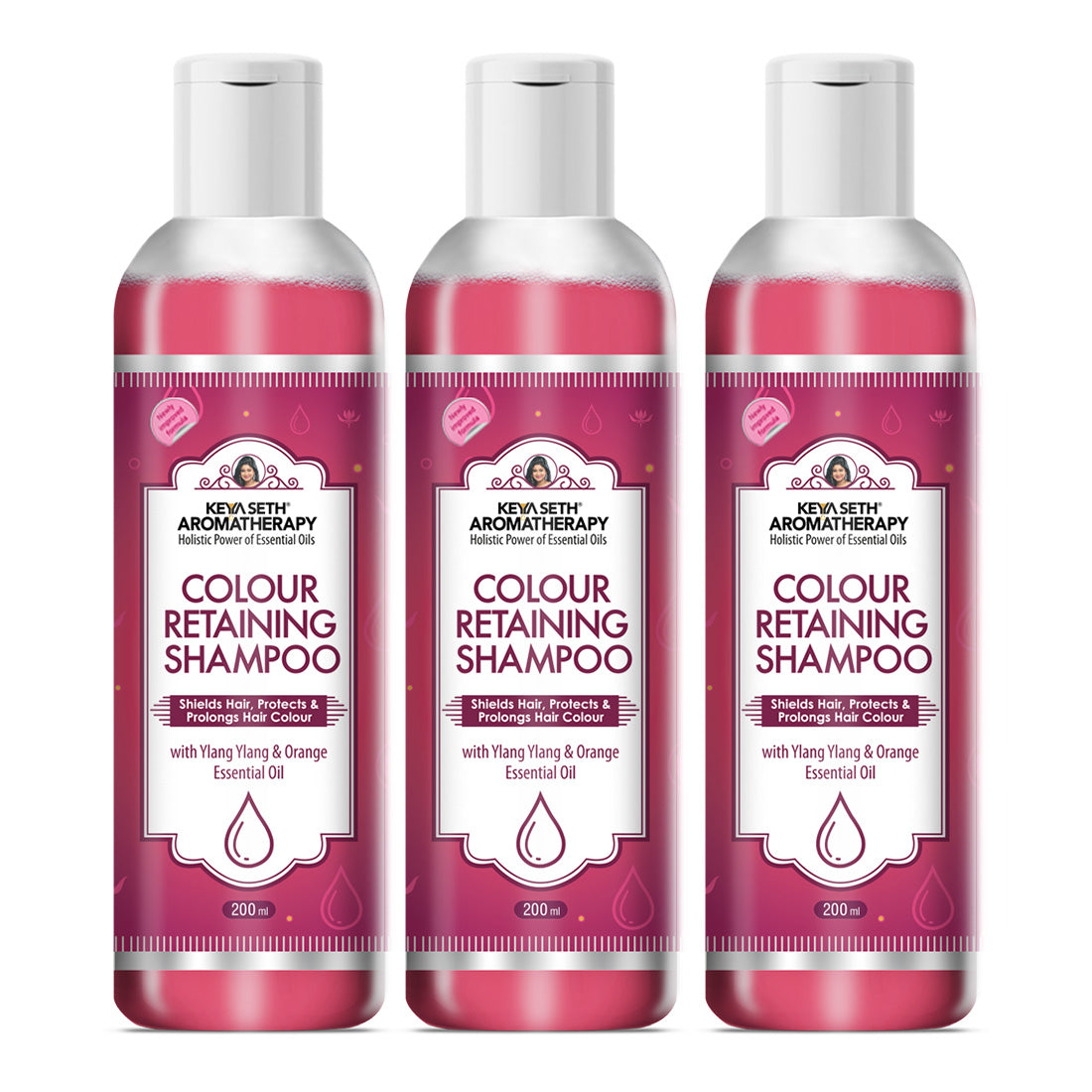 Shine & Silk Colour Retaining Shampoo 200ml x 3