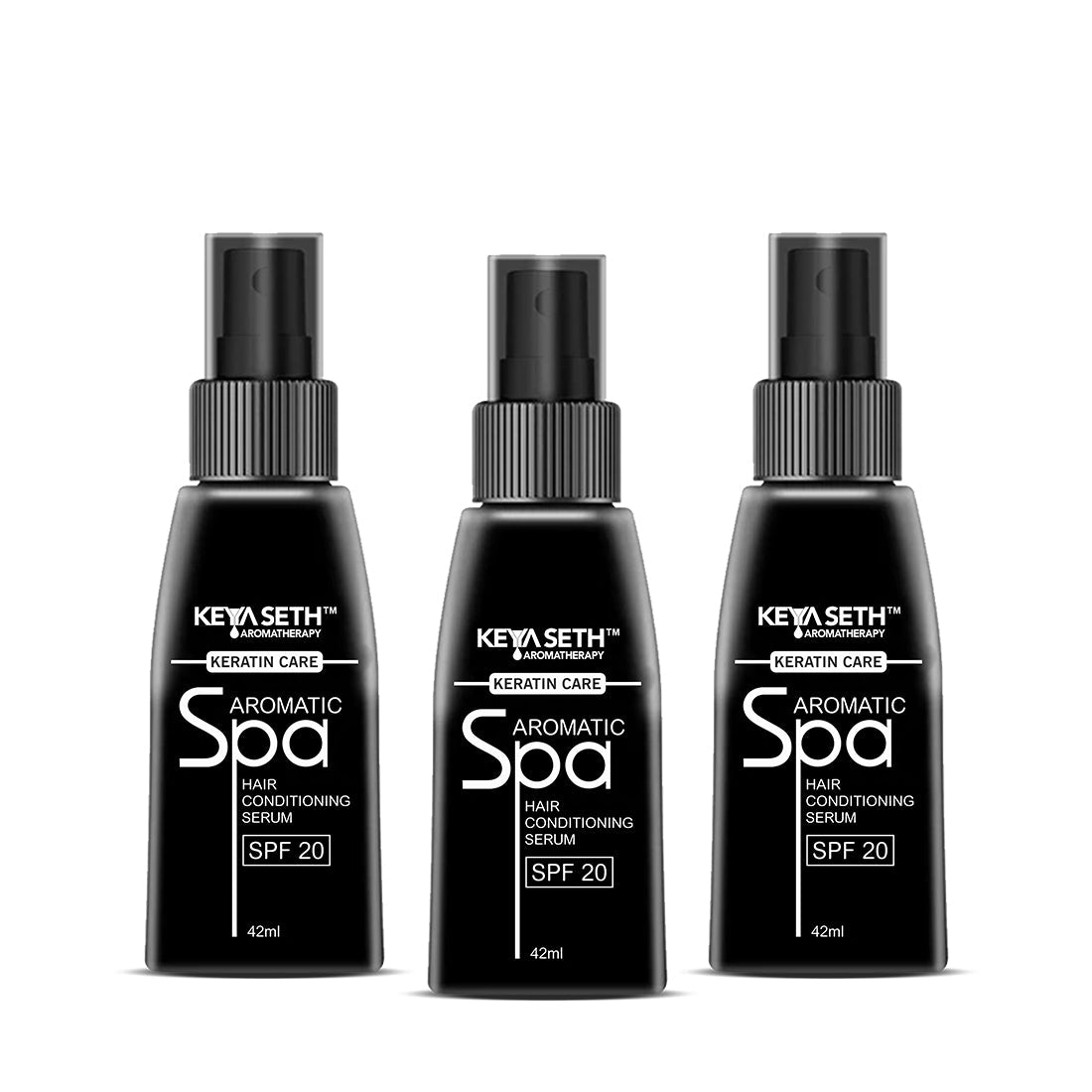 Keratin Care Hair Conditioning Serum SPF 20 After Straightening & Smoothening for Flexible Strong & Manageable Hair with Essential Oil for Men & Women 42ml