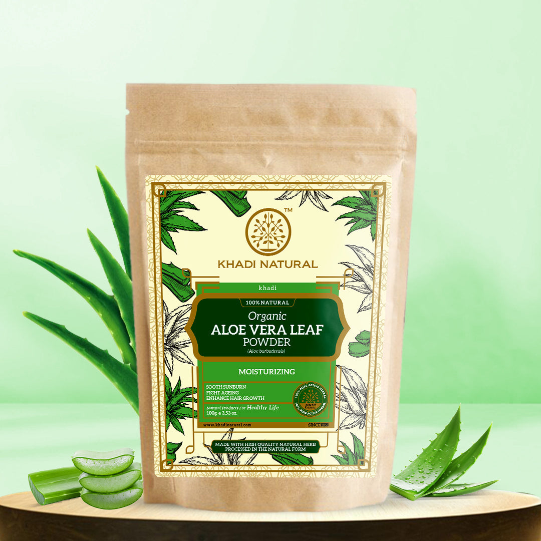 Organic Aloe Vera Leaf Powder For Hair Care- 100% Natural 100gm