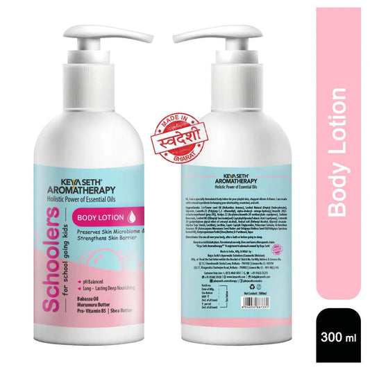 Schoolers Kids Body Lotion for Deep Nourishment and Long-lasting Moisturizer for Radiant Skin- Hypoallergenic- Paraben & Mineral Oil Free 300ml