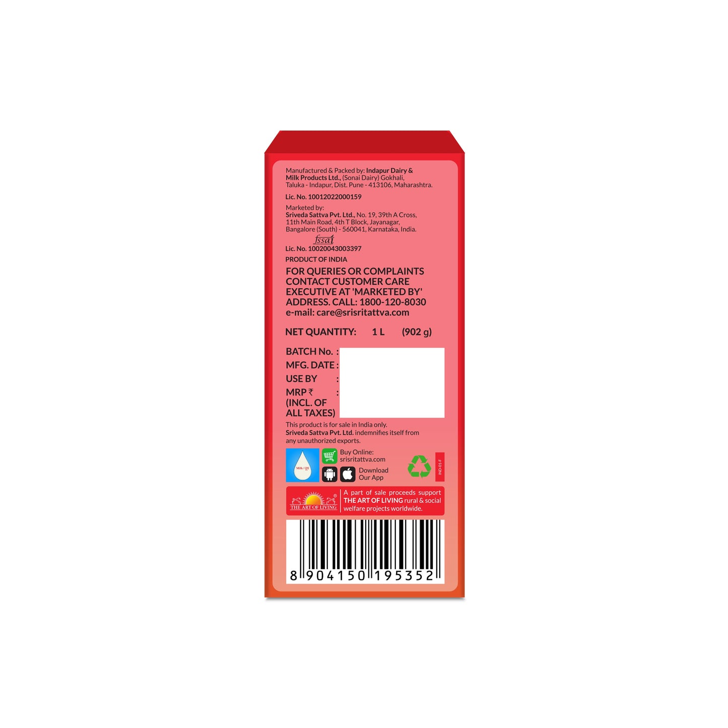 Pure Ghee 1 L | Made with Cow's Milk 1L