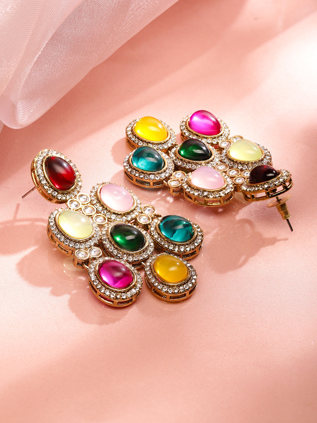 Fusion Bloom Multicolour Danglers フリーサイズ