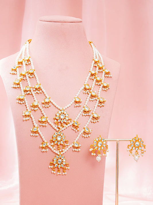 Luxury Pearl Statement Wedding Set フリーサイズ