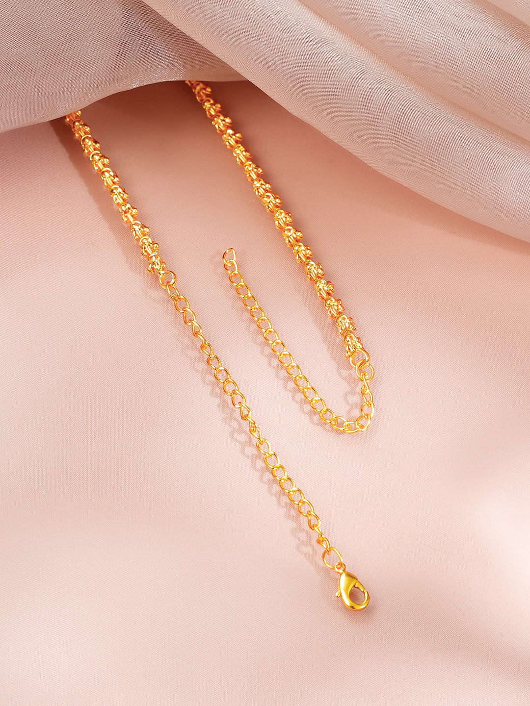 【Rubans】 Gold Plated Filigree Beaded Long Chain Necklace|ゴールドメッキ フィリグリー ビーズ ロングチェーン ネックレス