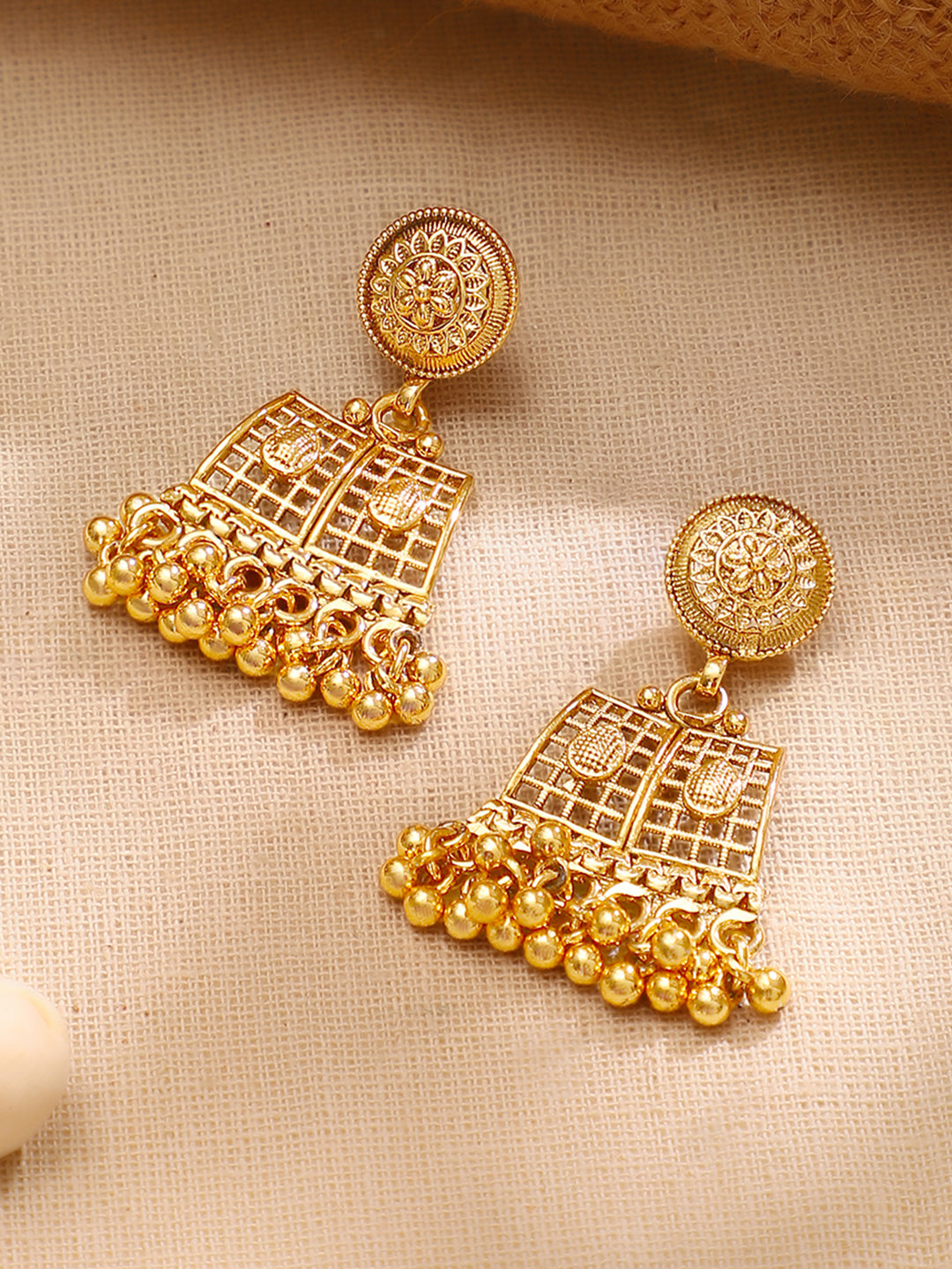 【Rubans】 Gold Plated Heritage Gold Weave Fringe Necklace Set|ゴールドメッキ ヘリテージ ゴールドウィーブ フリンジ ネックレスセット