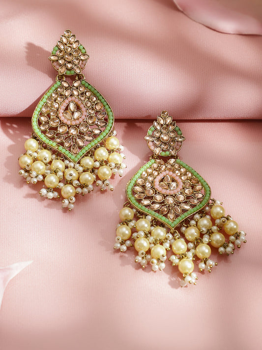 Lush Glow Green Danglers フリーサイズ