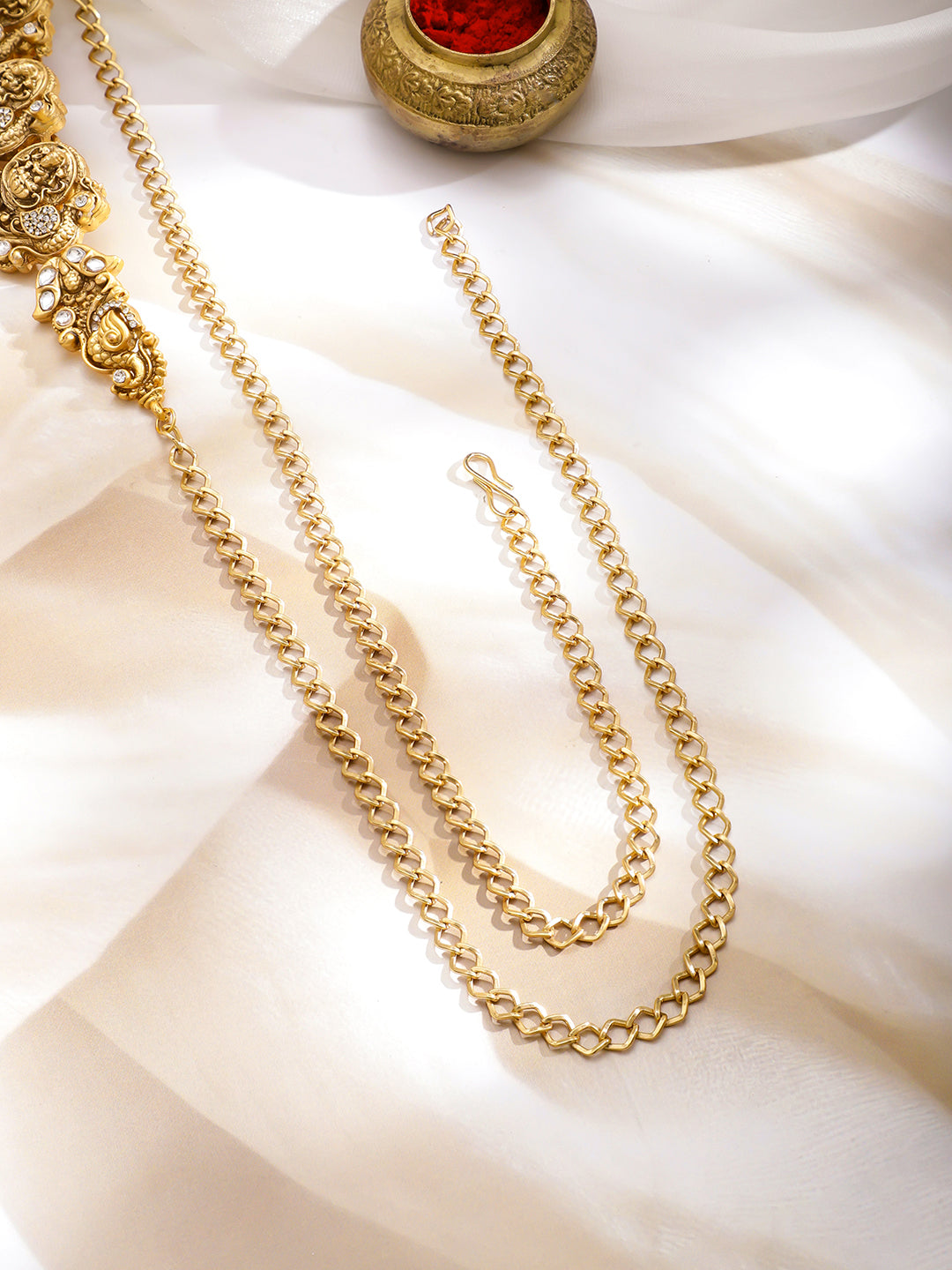 Rubans Artificial Beads Studded Waist Chain Saree Accessories フリーサイズ