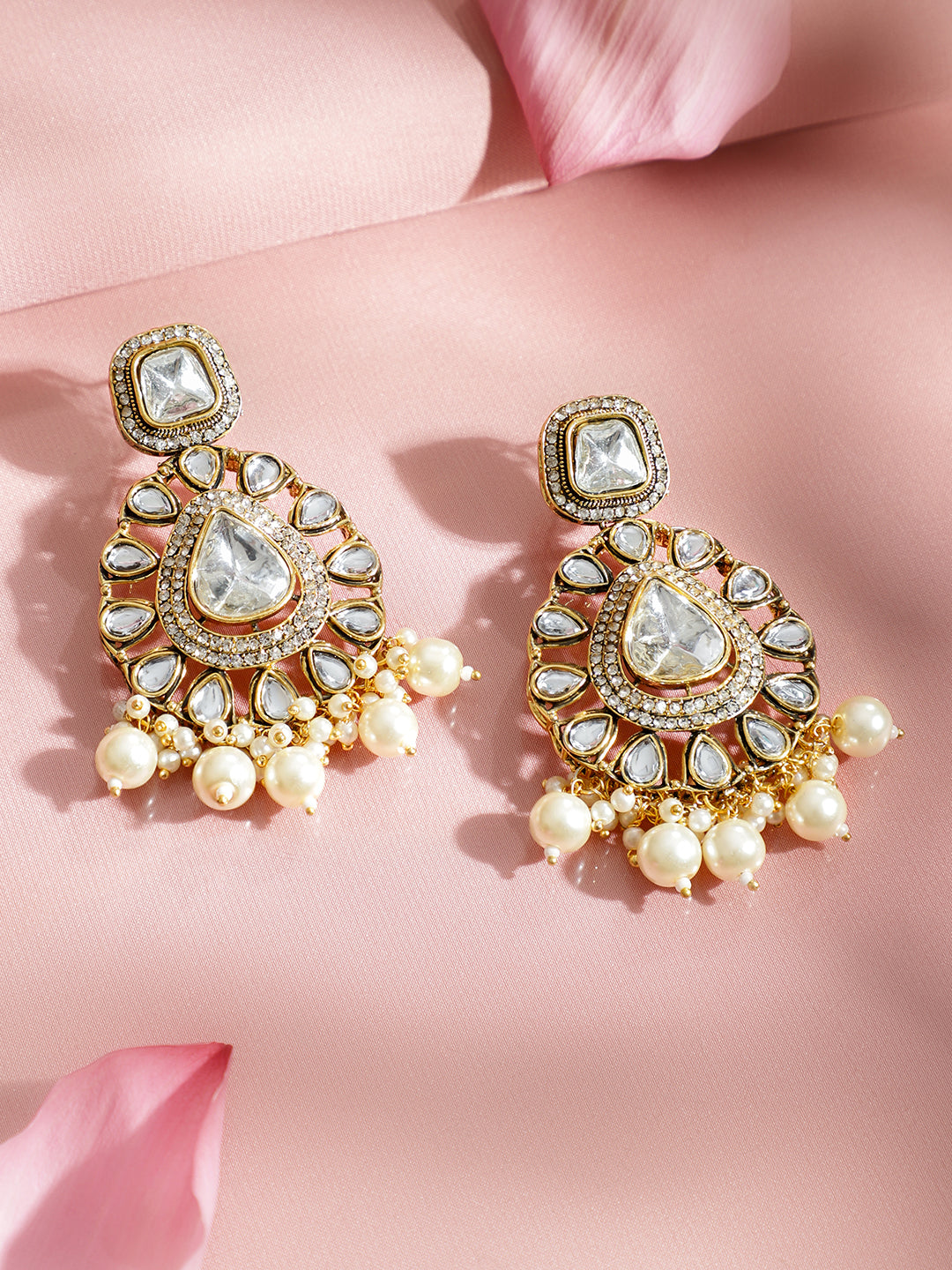 Whisper of Eternal Kundan Pearl Necklace Set フリーサイズ