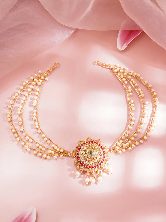 Pearl Multi Chain Hair Accessory フリーサイズ