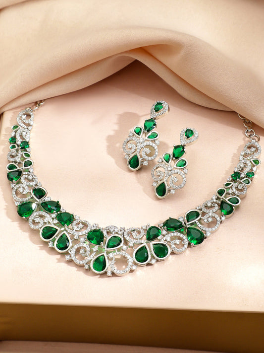 Emerald Royale Necklace Set フリーサイズ