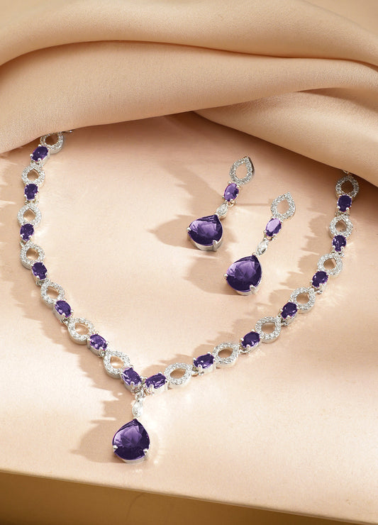 Blue Mirage Crystal Neckalce Set フリーサイズ