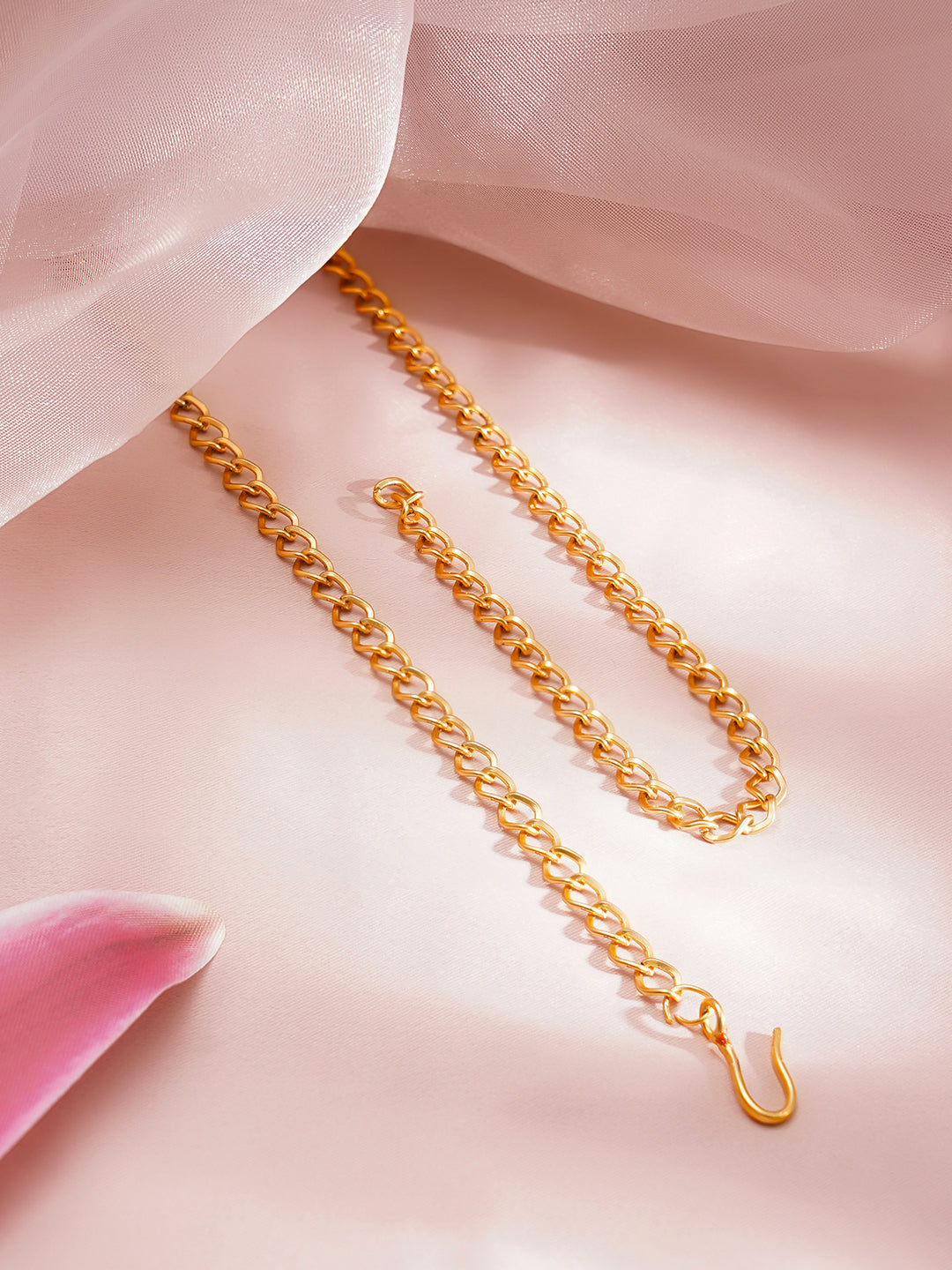 Laxmi & Peacock Motif Golden Kamarbandh フリーサイズ