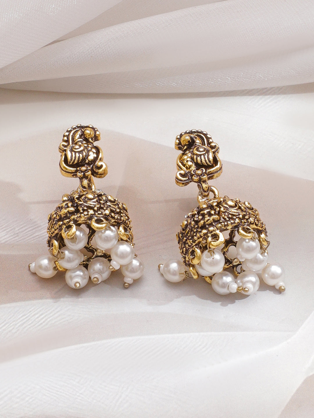 Laxmi Motif American Diamond Zirconia Necklace Set フリーサイズ