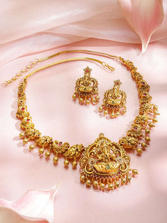 Lord Ganesha Divine Necklace Set フリーサイズ