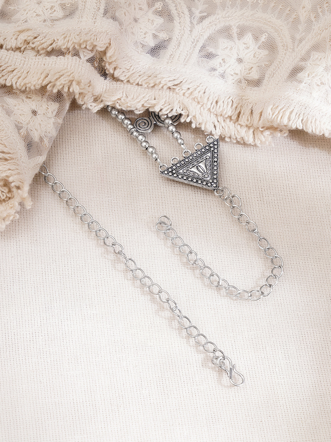 【Rubans】 Antique Gold Tone Multi Layer Spiral Charm Statement Necklace|アンティークゴールドトーン マルチレイヤー スパイラルチャーム ステートメントネックレス